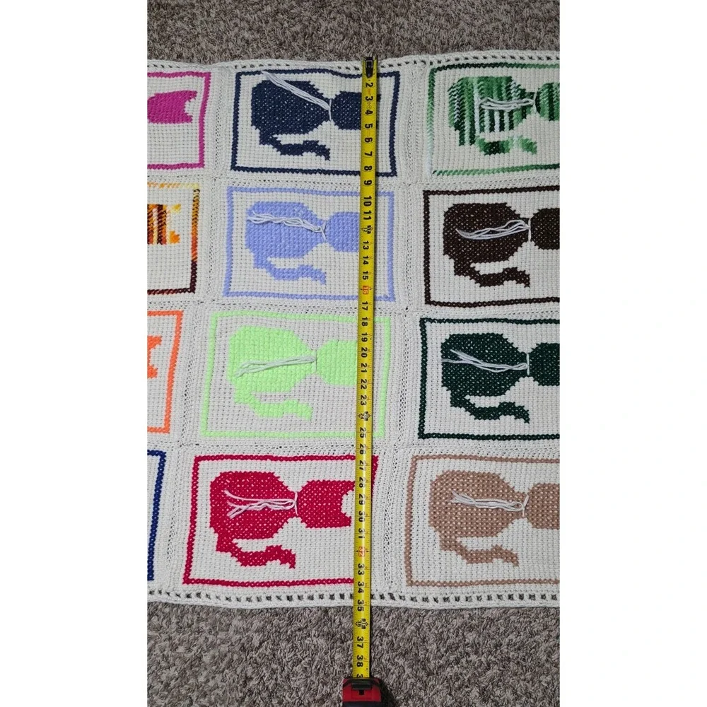 Handmade crochet afghan